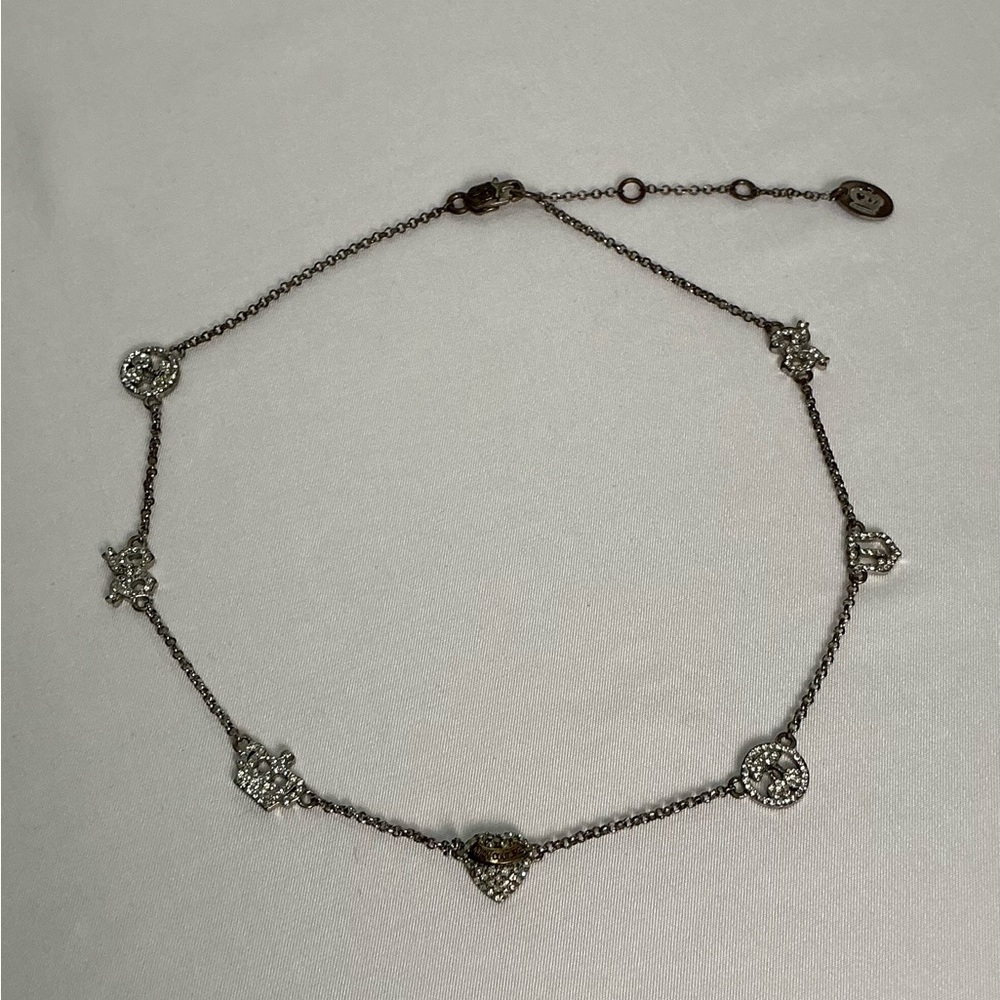 Vintage Juicy Silver Necklace with Charms